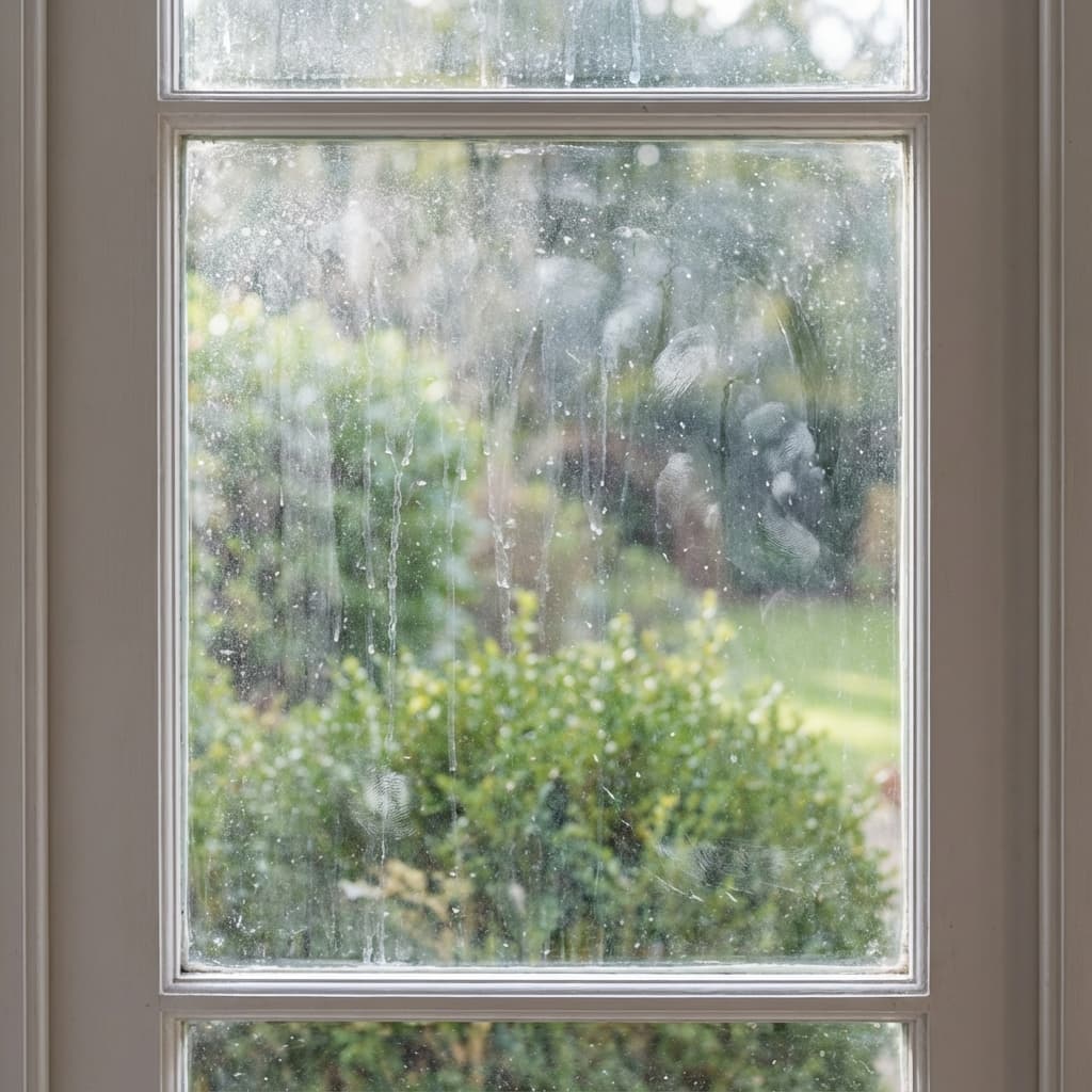 Avant nettoyage - Vitres sales